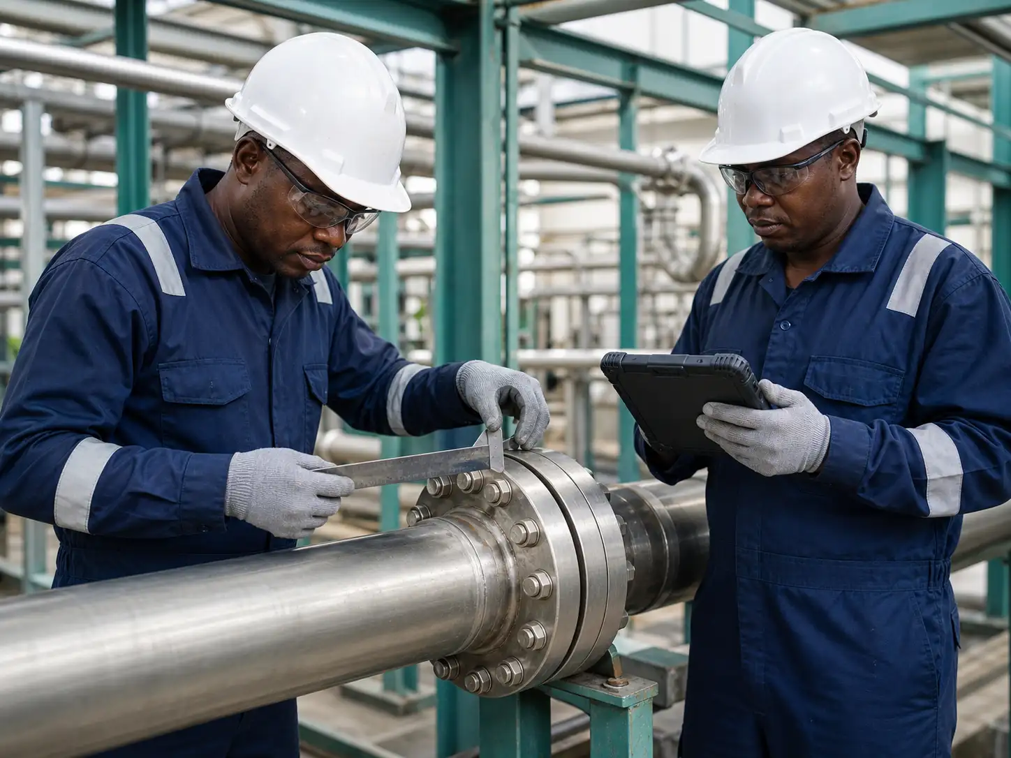 Pipeline flange management services