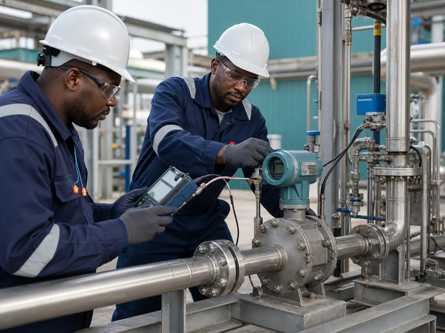 Industrial metering inspection and calibration